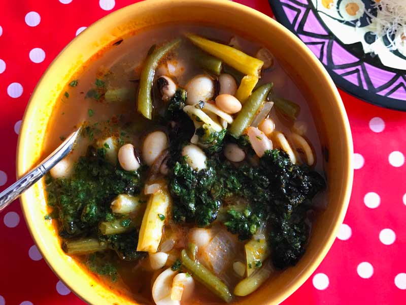 soup pistou provence vegetable bean pesto