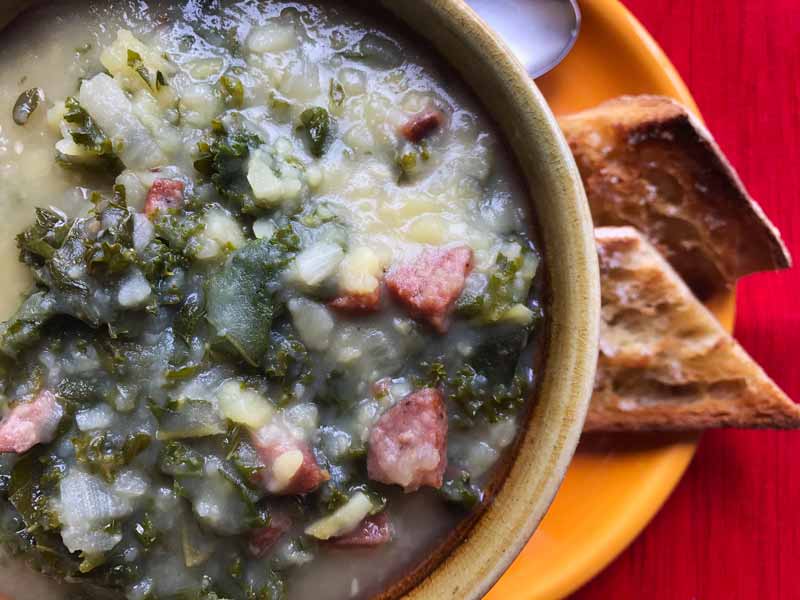 caldo verde potato sausage kale soup portugal
