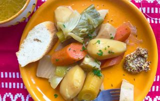 vegan pot au feu pot roast vegetables vegetarian