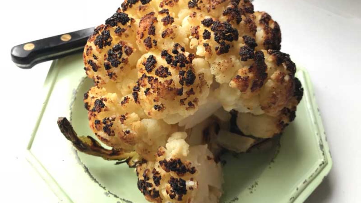 Roasted Whole Cauliflower Miznon Style